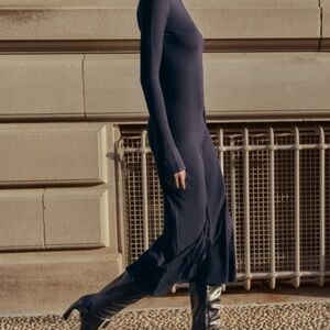 Zara Knotted Long Knit Dress